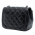 Chanel AB Chanel Black Lambskin Leather Leather Mini Square Classic Lambskin Single Flap France