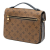 Louis Vuitton AB Louis Vuitton Brown Monogram Canvas Fabric Monogram Reverse Pochette Metis Italy