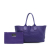 Bottega Veneta Purple Medium Lambskin Intreccio Cabat Tote Italy