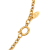 Chanel B Chanel Gold Gold Plated Metal Quilted CC Pendant Necklace France