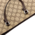 Gucci B Gucci Brown Beige Coated Canvas Fabric GG Supreme Tote Italy