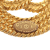 Chanel B Chanel Gold Gold Plated Metal CC Rope Brooch France