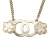 Chanel AB Chanel Gold Gold Plated Metal CC Faux Pearl and Rhinestone Flower Necklace France