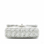 Chanel Classic Double Flap Medium Tweed Shoulder Bag White