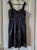 Marithé + François Girbaud Black satin dress S-M