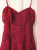 MONSOON Dark red silk dress 34