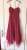 MONSOON Dark red silk dress 34