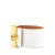 Hermès B Hermès White with Gold Calf Leather Bicolor Epsom Reversible Illusion Bracelet MM France