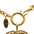 Chanel B Chanel Gold Gold Plated Metal CC Quilted Pendant Necklace France