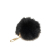 Louis Vuitton B Louis Vuitton Black Fur Natural Material Fox Fuzzy Bubble Bag Charm Italy