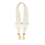 Christian Dior AB Dior White Calf Leather skin Macrame Shoulder Strap Italy