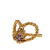 Louis Vuitton AB Louis Vuitton Gold Gold Plated Metal Monogram Sweet Heart Ring France