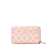 Louis Vuitton AB Louis Vuitton Pink Light Pink Calf Leather Monogram Mahina Zippy Wallet France