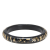 Louis Vuitton AB Louis Vuitton Black Resin Plastic Narrow Monogram Inclusion Bangle France