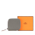 Hermès AB Hermès Gray Calf Leather Mini Epsom Azap Silk In Coin Purse France