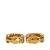 Chanel B Chanel Gold Gold Plated Metal CC Hoop Clip on Earrings France