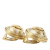 Chanel AB Chanel Gold with White Pearl Gold Plated Metal CC Faux Pearl Round Clip on Earrings France