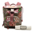 Gucci AB Gucci Brown Beige Coated Canvas Fabric Small GG Supreme Blooms Single Buckle Backpack Italy