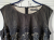 Esprit Black lace dress on cream background L