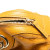 Gucci B Gucci Yellow Mustard Calf Leather Guccissima Pouch Italy