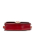 Gucci B Gucci Red Calf Leather Small Textured skin GG Ring Torchon Crossbody Italy