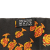 Hermès AB Hermès Black with Orange Silk Fabric Rencontre Oceane Twilly Scarf France