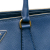 Prada B Prada Blue Saffiano Leather Large Lux Galleria Double Zip Tote Italy