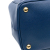 Prada B Prada Blue Saffiano Leather Large Lux Galleria Double Zip Tote Italy