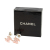 Chanel B Chanel Pink Resin Plastic Crystal CC Push Back Earrings Italy