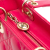 Christian Dior B Dior Pink Hot Pink Lambskin Leather Leather Medium Lambskin Cannage Lady Dior Italy