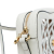 Gucci B Gucci White with Multi Calf Leather Cutout and Flora Canvas Infinity Crossbody Italy