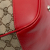 Gucci B Gucci Brown Beige with Red Canvas Fabric Medium GG Valentine Top Handle Bag Italy