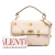 Valentino B Valentino White Ivory Calf Leather Large Grained skin Roman Stud Satchel Italy