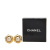 Chanel B Chanel Gold Gold Plated Metal Faux Pearl Flower Clip On Earrings France