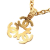 Chanel B Chanel Gold Gold Plated Metal Triple CC Pendant Necklace France