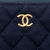 Chanel AB Chanel Blue Navy Wool Fabric Paris Hamburg Medium Quilted Coco Sailor Charms O Case Clutch Italy
