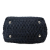 Miu Miu B Miu Miu Blue Navy Denim Fabric Matelasse Crystal Satchel Italy