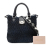 Miu Miu B Miu Miu Blue Navy Denim Fabric Matelasse Crystal Satchel Italy