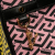 Versace AB Versace Pink with Multi Coated Canvas Fabric Multicolor La Greca Tote Italy
