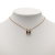 Hermès B Hermès Gold with Black Gold Plated Metal Enamel Pop H Pendant Necklace France