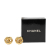 Chanel AB Chanel Gold Gold Plated Metal CC Round Clip On Earrings France