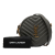 Saint Laurent AB Saint Laurent Gray Dark Gray Calf Leather Grain De Poudre Chevron Round Vinyle Camera Bag Italy