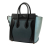Celine B Celine Blue Dark Blue Calf Leather Micro Tricolor Nubuck and Drummed skin Luggage Tote Italy