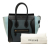 Celine B Celine Blue Dark Blue Calf Leather Micro Tricolor Nubuck and Drummed skin Luggage Tote Italy