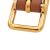 Hermès AB Hermès Brown with Gold Calf Leather Swift Gold Plated Etrier Double Tour Bracelet France