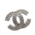 Chanel B Chanel Silver Silver Plated Metal CC Clip on Earrings France
