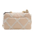 Chanel AB Chanel Brown Beige with White Ivory Calf Leather Medium Crochet skin 19 Flap Italy