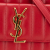 Saint Laurent B Saint Laurent Red Lambskin Leather Leather Toy Lambskin Vicky Crossbody Italy