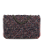 Chanel B Chanel Blue Navy with Red Tweed Fabric CC Quilted Single Flap Italy
