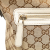 Gucci B Gucci Brown Beige with White Canvas Fabric GG Crossbody Italy